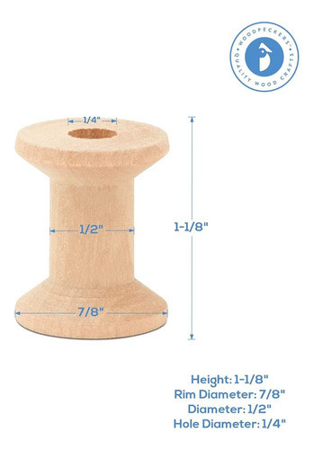 Woodpeckers - Juego De 25 Carretes De Madera De Abedul Para. 1