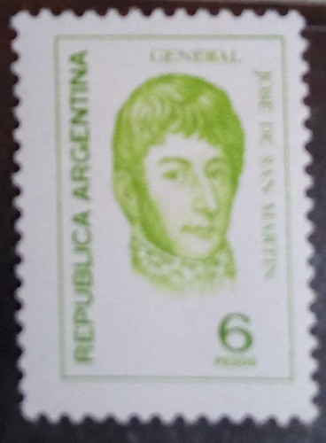 Estampilla Argentina Gral José De San Martín Nueva 1975 0