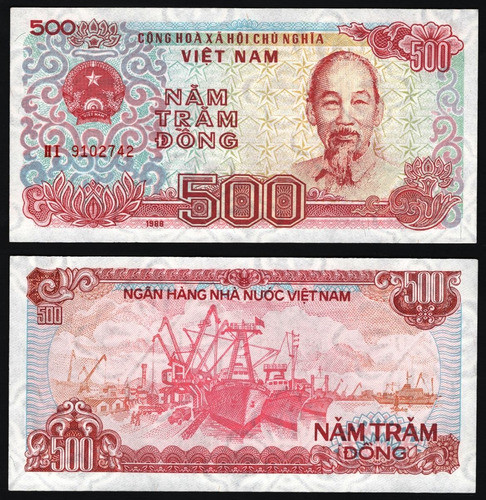 Vietnam Billete De 500 Dong Año 1988 Sin Circular 0