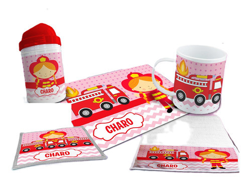 Diseños Plantillas Para Sublimar Set De Jardin Bomberita 0