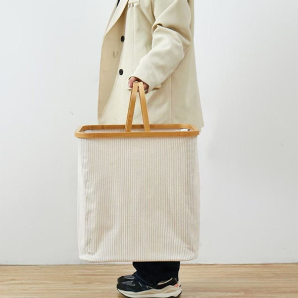 Cesto Para Ropa Sucia Plegable Laundry Madera Bambu Calidad 1