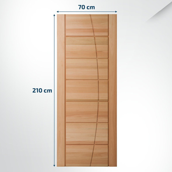 Folha De Porta Maciça 210x70cm Eucalipto Pm93 Seleta Wt 1