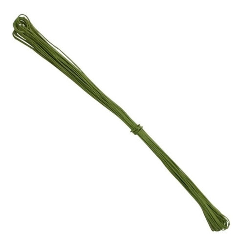 Arame Encapado Para Artesanato Nº 26  Verde - 10 Metros 0