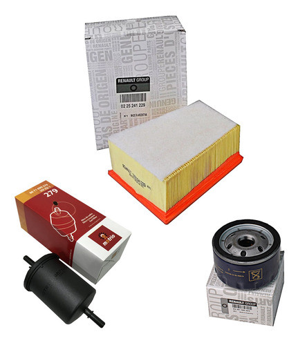 Kit Filtros Aceite Aire Nafta Renault Clio 2 K4m 1.6 16v 0