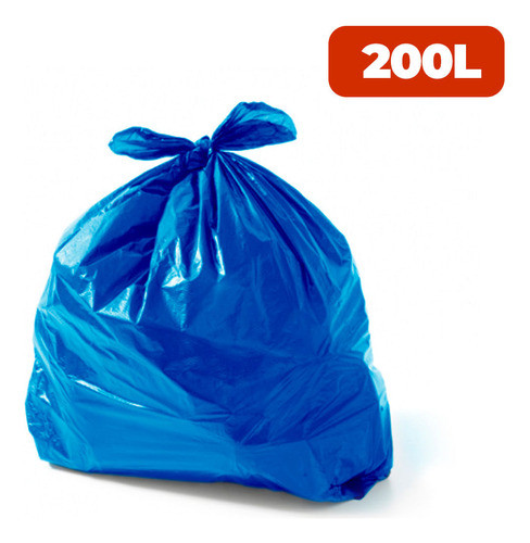 Saco Para Lixo 200 Litros Coleta Seletiva Especial Azul Com 0