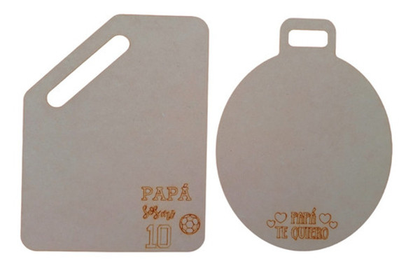 Tabla Para Picadas Día Del Padre En Fibrofacil 60x36cm X 10 0