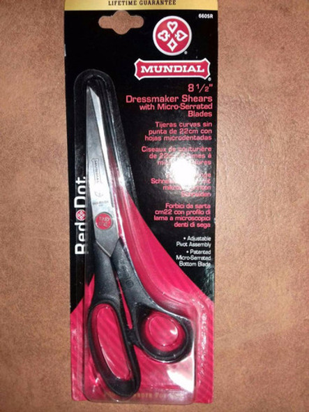 Tijera Mundial Punto Rojo 22 Cm 660 Sr  Filo Microdentado 1