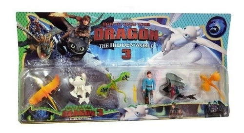 Set X7 Muñecos Entrenando A Tu Dragón Set Hermoso 0