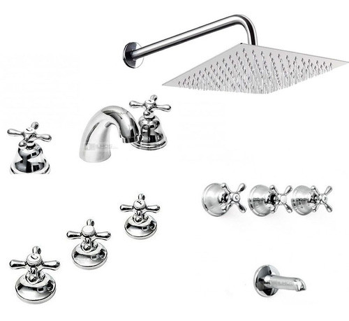 Combo Griferia Set Completo Liwen Aqualaf Duchon 20x20 0