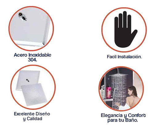 Combo Griferia Set Completo Liwen Aqualaf Duchon 20x20 1