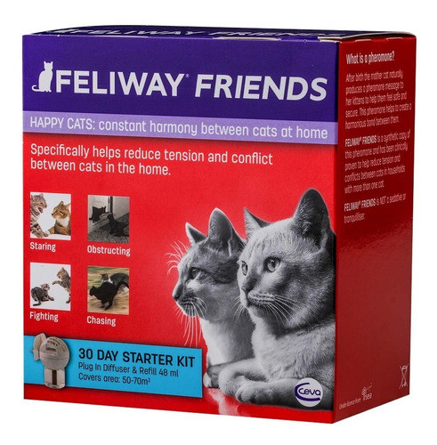 Feliway Friends Difusor Elétrico + Refil 48 Ml Ceva Promoção 0