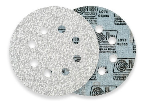 10 Un Disco Lixa Pluma 125mm 8 Furos Lixadeira Orbital Gr220 0