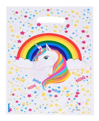 Bolsa De Nylon Para Sorpresita Unicornio Pack X20 Ltf Shop 0