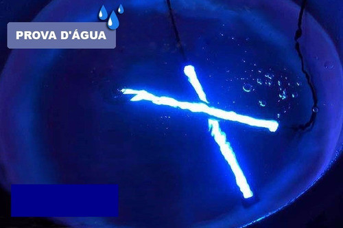 Kit 6 Fitas Led Automotivo Azul 17 Cm 12v 1