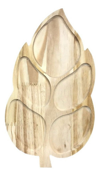 Tábua Pinus Aperitivo Petisqueira Folha 5/div 40x22 Cm 0
