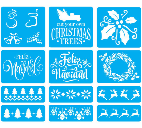 Pack De Vectores Corte Laser - 100 Stencils Navidad 1