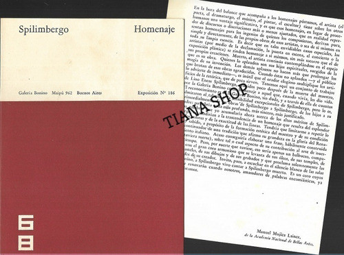 Catálogo Exposición Lino Spilimbergo May, 1964_mujica Lainez 0