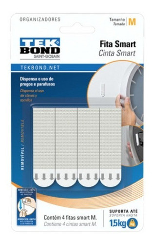 Cinta Smart Mediana 4 Unidades Hasta 1,5 Kg Tek Bond 0