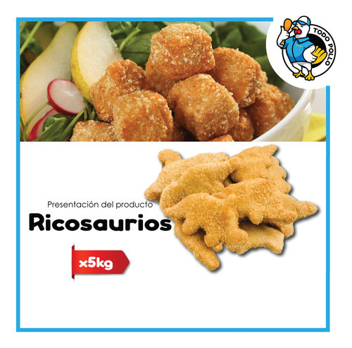 Ricosaurios De Pollo Granja 3 Arroyos X 5kg Precio Por Kilo 1