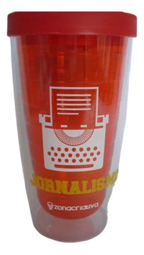 Copo Caneca Profissão Jornalismo Parede Dupla 1