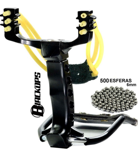 Atiradeira Estilingue Profissional Slingshot M39 + Esferas 0