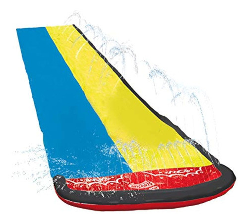 Wham-o Slip N Slide Wave Rider Doble Con 2 Diapositivas Boog 0