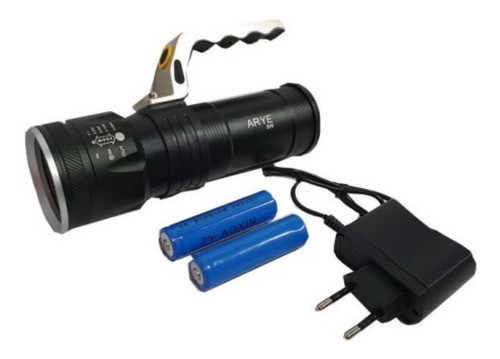 Linterna De Mano Foco Zoom Recargable 9w T6 Gran Aventura 1