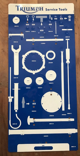 Triumph Service Tools Moto  Láminas Decorativas Tablero Herr 1
