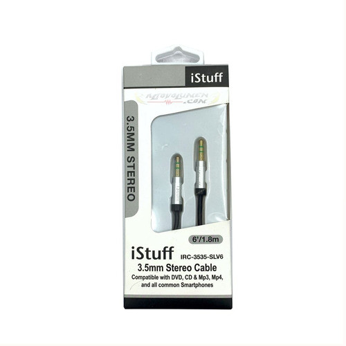 Cable Plug Stereo De 3,5 Mm Auxiliar Istuff Dvd Mp3 Mp4 0