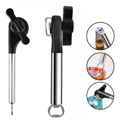 Abrelatas Saca Filos Acero Inoxidable Borde Liso 0