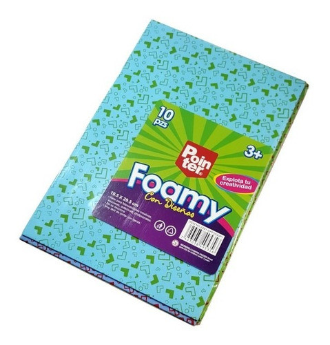 Goma Eva A4 | Estampada | Pointer | 10 Láminas Diseños 1