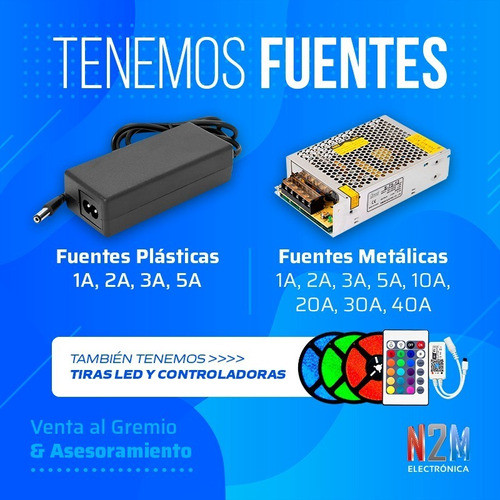 Fuente 12v 15a Metalica Regulada Switching Tira Led Cctv 1