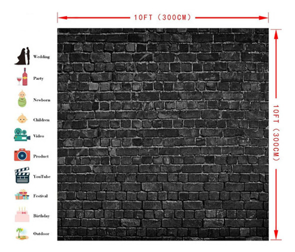 Fondo De Fotografia Aiikes, Diseno De Pared, 3.05 X 3.05 Mt 1