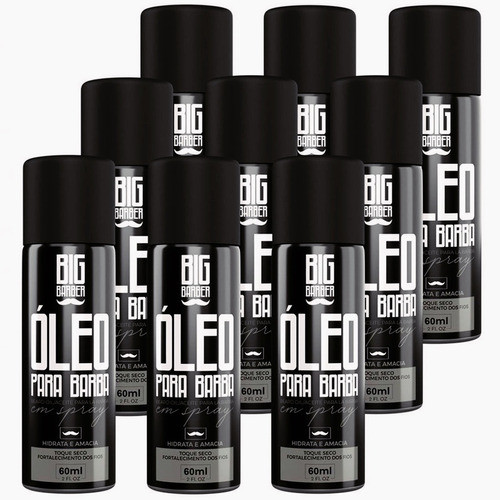 Óleo Para Barba Spray Big Barber 60ml Hidrata Barba Original 0