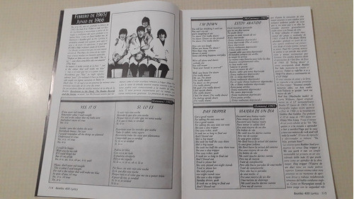 Beatles 400 Lyrics Nro 8 Simples / Sencillos 1
