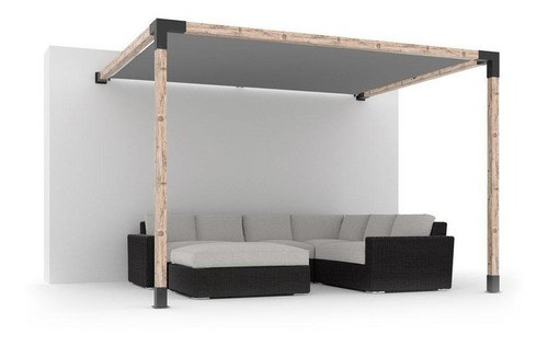 Herrajes Kit Para Pérgola Contra Pared No Incluye Maderas 0