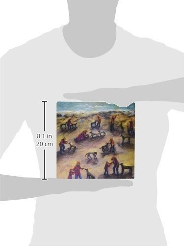 3drose Llc 8 x 8 x 0.25 inches Mouse Pad, Greyhound Fin D 1