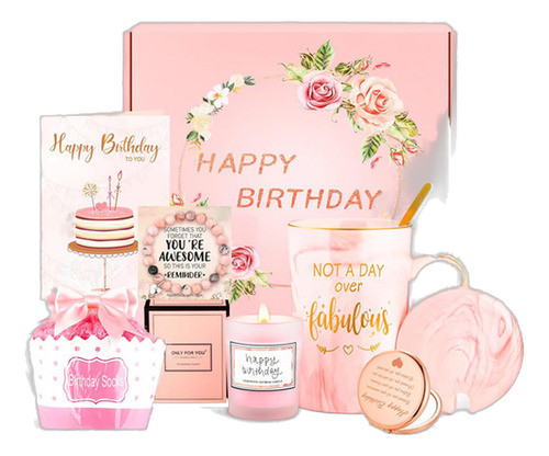 Regalo De Cumpleaños Para Ella, Cesta Feliz Cumpleaños 0