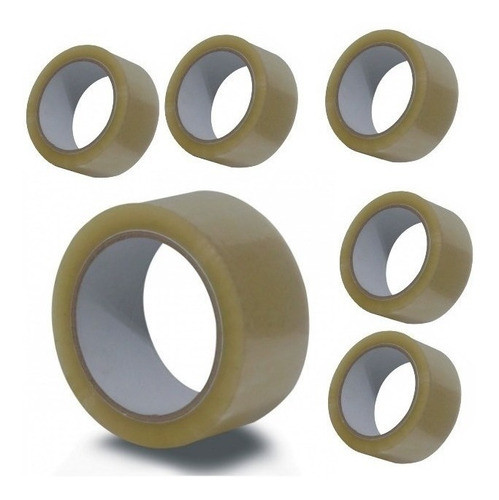 Cinta De Embalar Cristal 48mm X 100mts Pack X 6 Unid $om 1