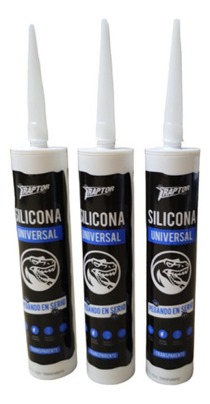 Sellador Silicona 320cc Acética Universal X3 Unidades 0 Sellador Silicona 320cc Acética Universal X3 Unidades 0