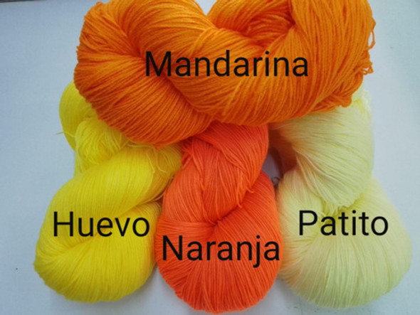 Lanas Chasmilon Acrílico Fino Combo 6 Madejas  3/16  Tejidos 1