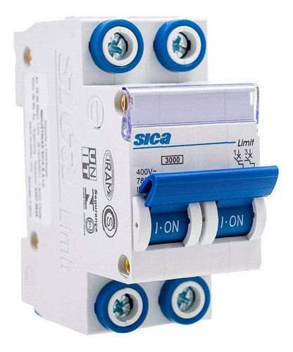 Pack 3 Llave Termica Bipolar 10a 2x10 3ka Sica 0