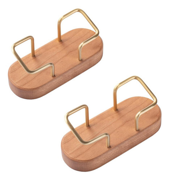 Tarjetero De Madera De Muso Para Escritorio, Exhibición De T 0