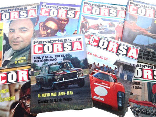 X10 Revista Parabrisas Corsa 1968 Auto Antiguo Clasico Fiat 0