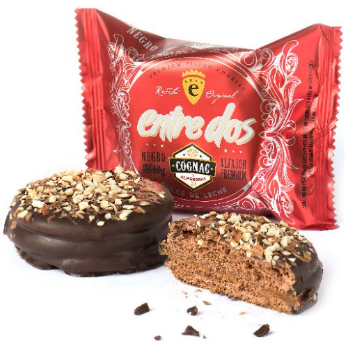 Alfajores Entre Dos 4 Cajas X6 Ron Whisky Cognac 1