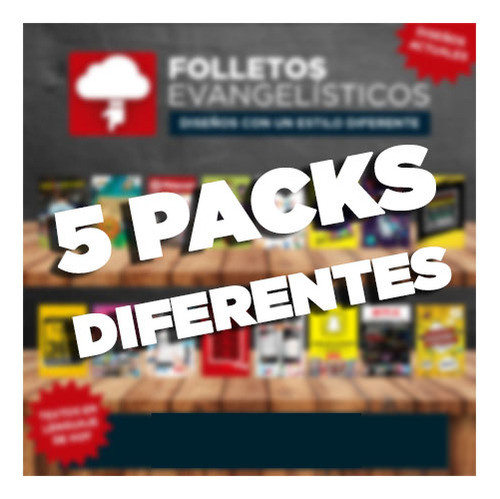 Folletos / Tratados Evangelisticos 5 Pack Diferentes - B1 0