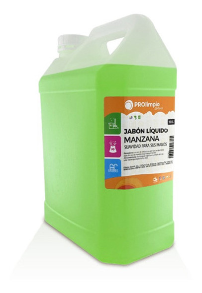 Jabón Líquido Para Manos Manzana 10 Litros - Prolimpio 0 Jabón Líquido Para Manos Manzana 10 Litros - Prolimpio 0