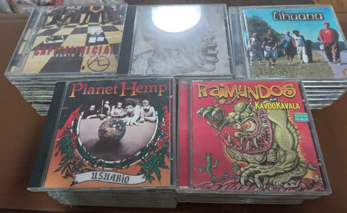 Pack Lote Com 50 Cds Rock Nacional 1