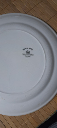 Plato Porcelana Hotel Ware De Wadams &sons. England.consulte 1