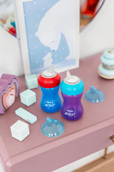 Kit 2 Copos De Transição Avent - Bico De Silicone 300ml 1